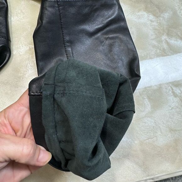 Maybe.com Argentina Black Genuine Leather Pants 6 - Picture 8 of 10